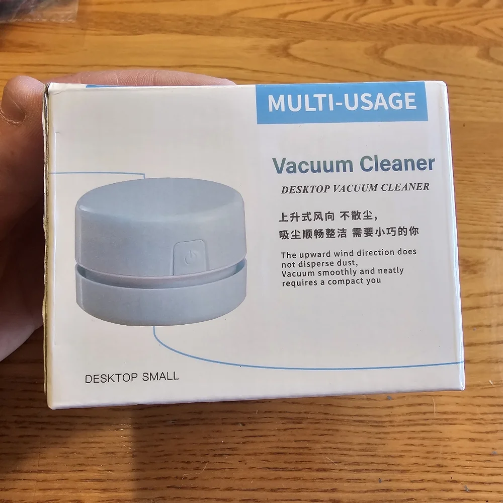 Desktop Vacuum Cleaner Pink New In Box - Picture 2 of 4